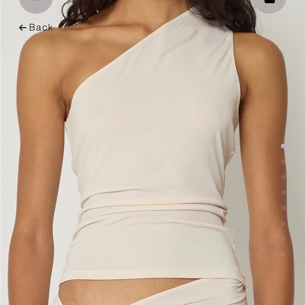 khy one shoulder top